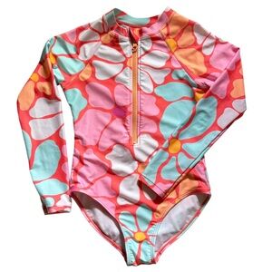 Wonder Nation Floral Rashguard Size 7/8